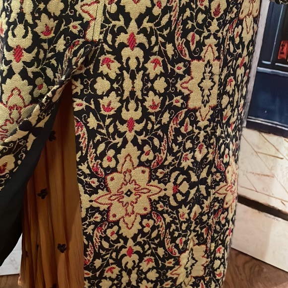 Free People Tapestry Long Coat, Multi, Size 6 - Picture 9 of 13